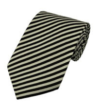 Blue And White Promotional Silk Strip Ties