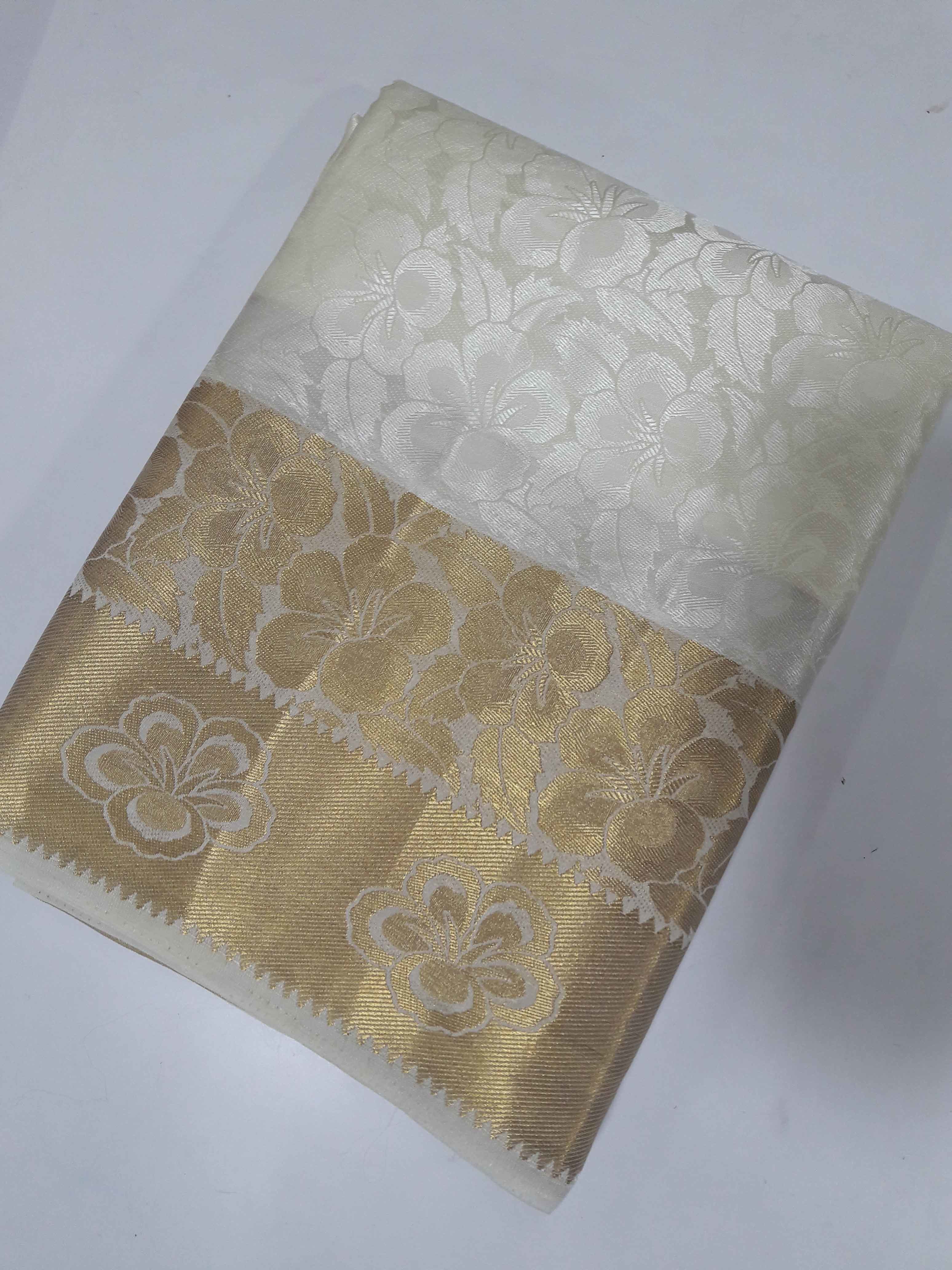 Chiffon Kanchipuram Art Brasso Self Sarees(design No 1) With Extra Additional Blouse