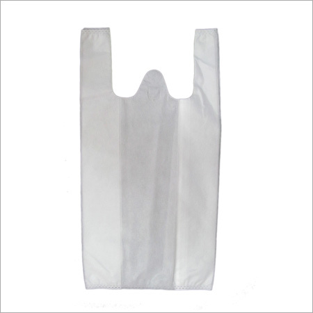 W Cut Non Woven Bag - Non-Woven Fabric, Variable Dimensions, White Color | Eco-Friendly, Tear Resistant, High Strength