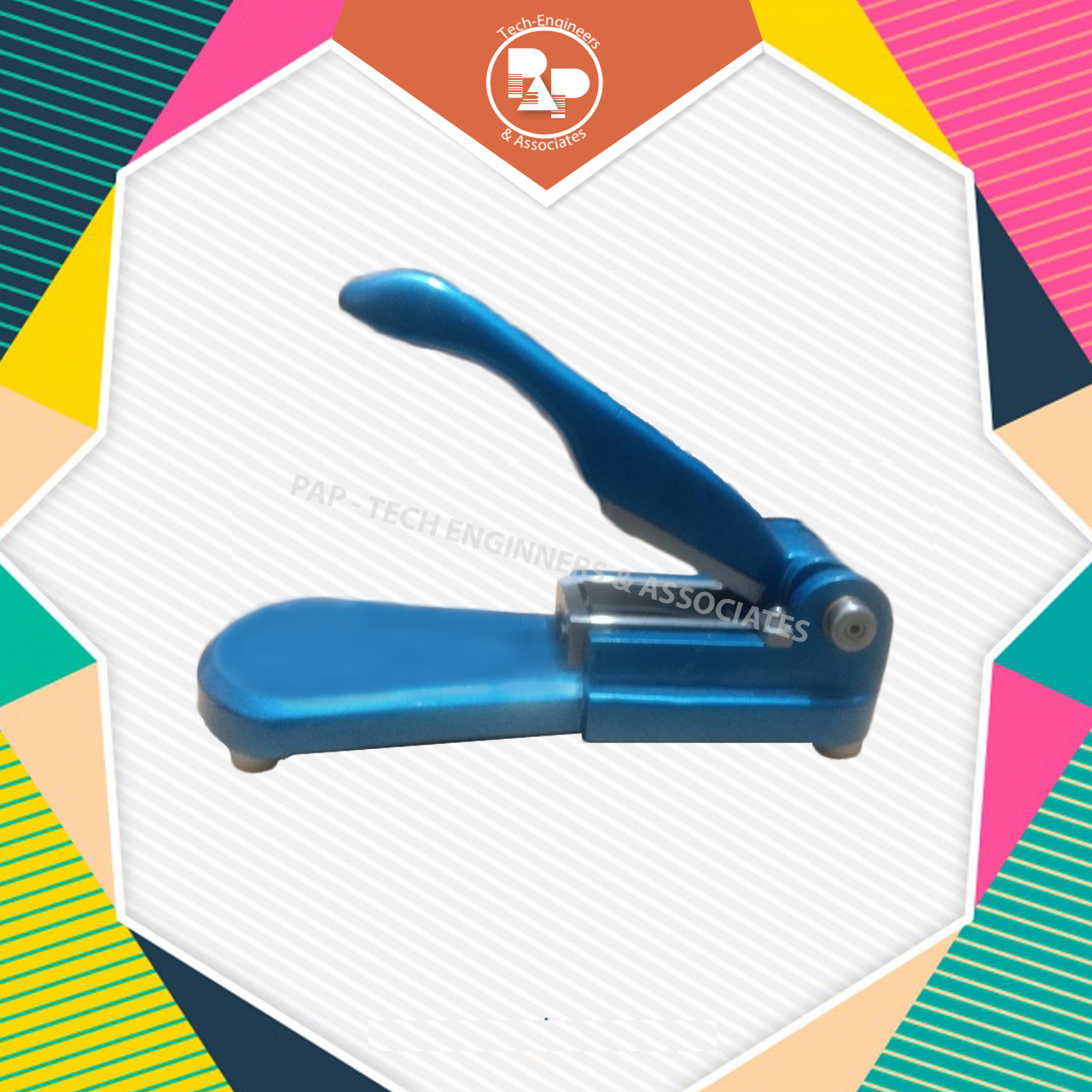 Triple Shear Sample Cutter - Plastic, 1.5x2.75 Inch Size, Blue Color | Manual Control, Industrial Usage