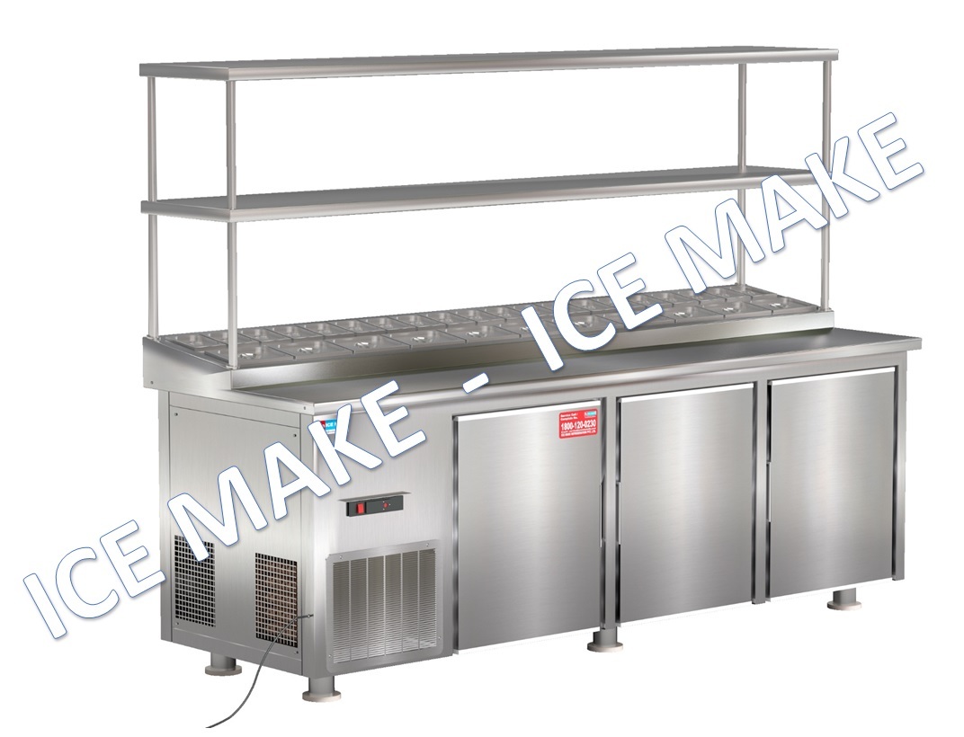 Stainless Steel Under Counter Refrigerator And Pantry Freeze