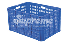 Super Jumbo Plastic Crate - Industrial Plastic, 810x570x430mm, Blue Color - Plain Deck, 2-way Handlift, 100kg Load Capacity