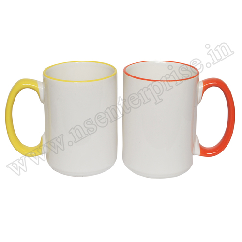 Black 15Oz Rim Mug