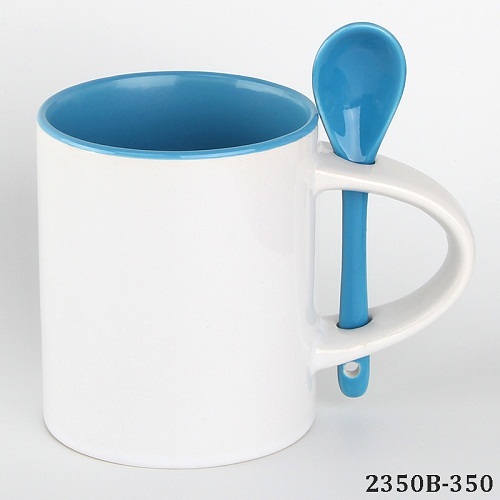 White And Red Spoon Mugs