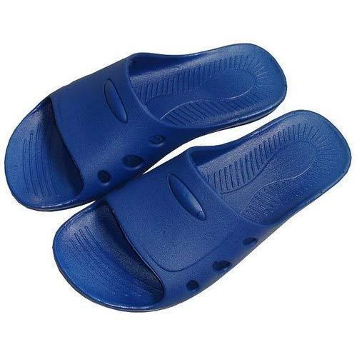 Antistatic Slipper - Pvc Material Size 38-46 Blue And Black Color | Comfortable Lightweight Esd Compliant Anti-slip Design