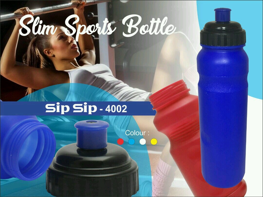 White And Orange Plastic Water Bottle