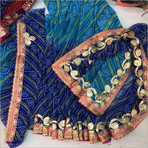 गोटा पट्टी साड़ी