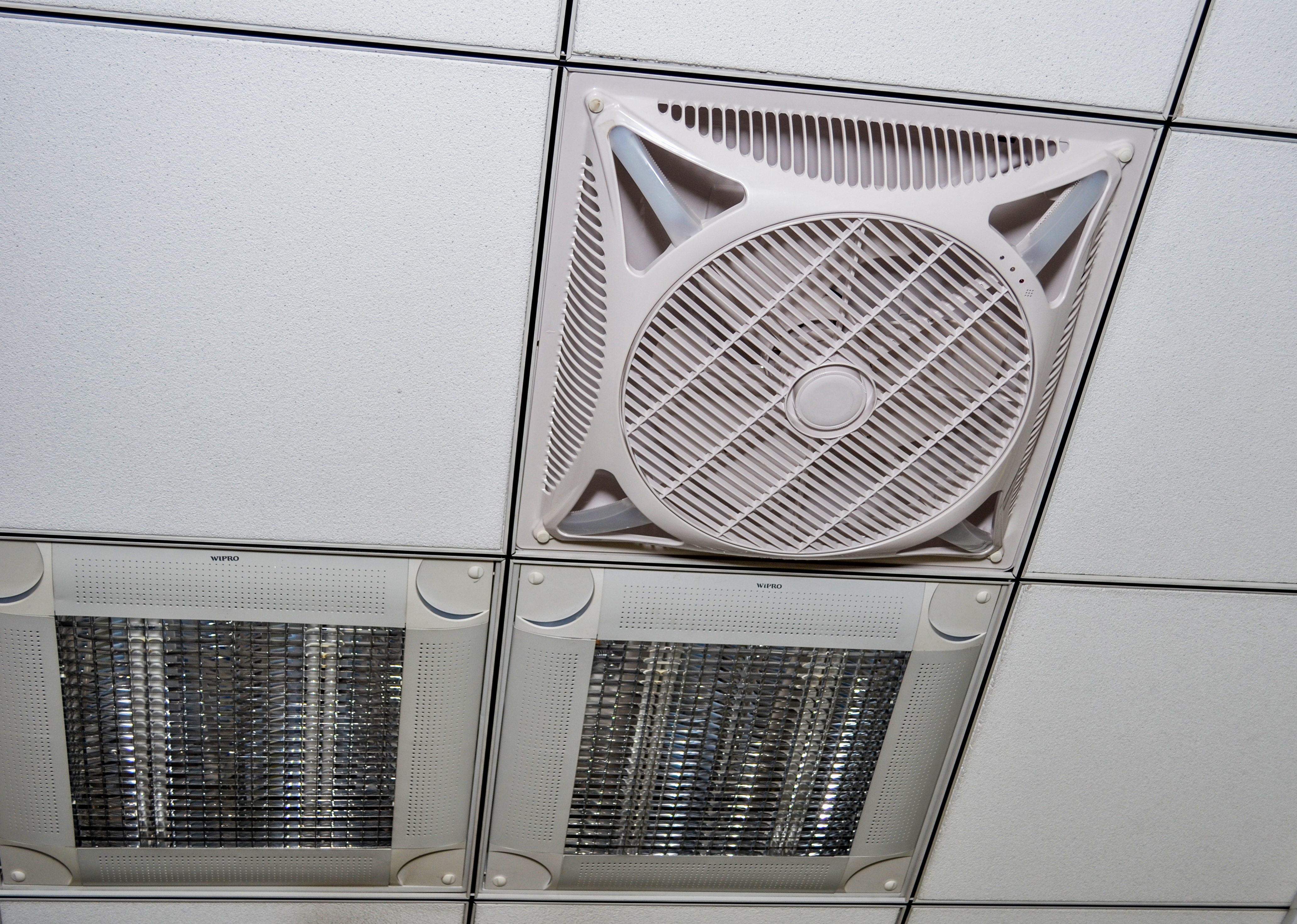 Roof Mounted Air Circulator - High Grade Robust Components 603x603x219 Mm Lightweight Energy Saving Durable Low Maintenance Anti-corrosive