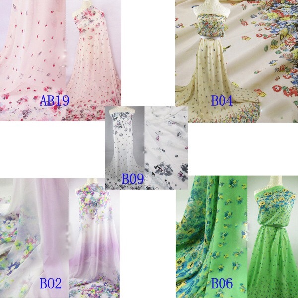 Digitally Printed Organza Fabric