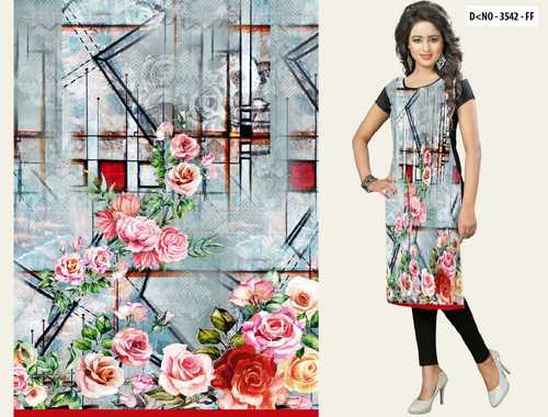 क्रेप डिजिटल प्रिंट फैब्रिक