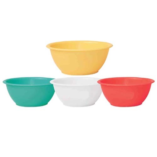 Multi Color Plastic Microwave Safe Bowl Set Round Katori Plain