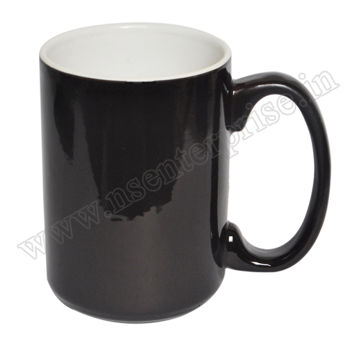 Magic Mug - Ceramic, 15oz | Black Color, 36pcs Packing for Home and Office