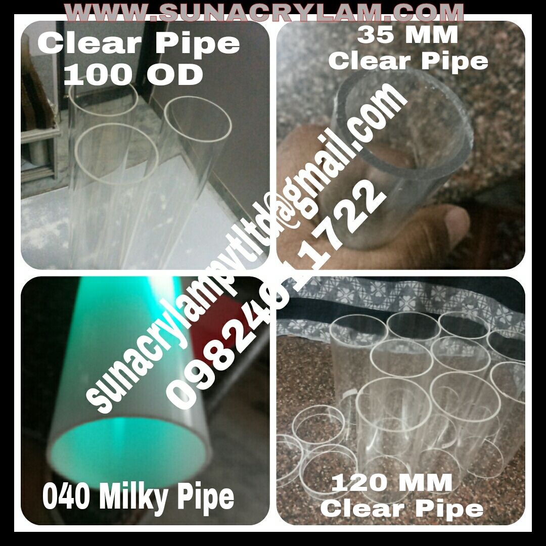 Transparent Acrylic Pipe Grade: Vargin