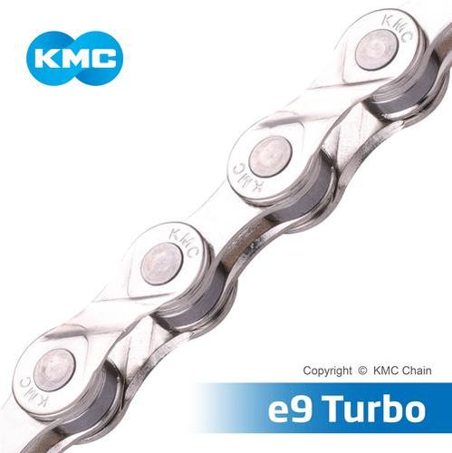 e9 Turbo E Bike Chains - Stainless Steel, 1/2"x11/128" Size | Compatible with BOSCH and 9 Speed Chain Driven eBike Systems