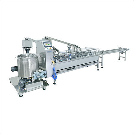 Biscuit Making Line - Stainless Steel, 6400x1260mm, Silver, 60-1000 Kg/hr Capacity | High-Speed 1600 Sandwiches/min, Automatic Cream Filling, Easy Adjustments, Photoelectric Sensor System