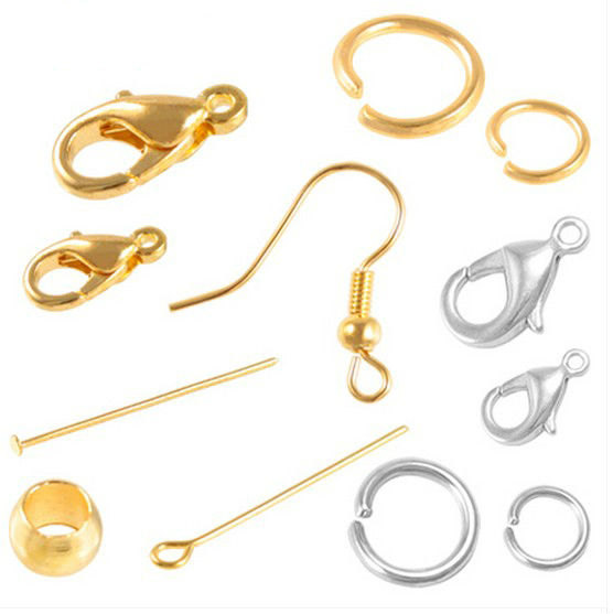 Metals 24k Gold Plated Spring Ring Clasps - Jewelry Finding Bead