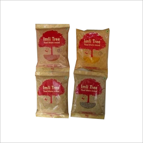 Spices Packaging - Specialty High Barrier Plastic Films for Long Shelf Life , Easy Tear Options in Pre-Made Pouches with Press to Close Zipper
