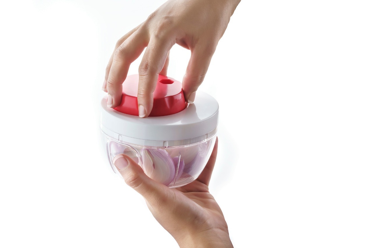 Twista Chopper - Food Grade Pp Transparent Plastic , Ergonomic Grip Design For Effortless Chopping And Slicing Of Vegetables, Fruits, And Meats