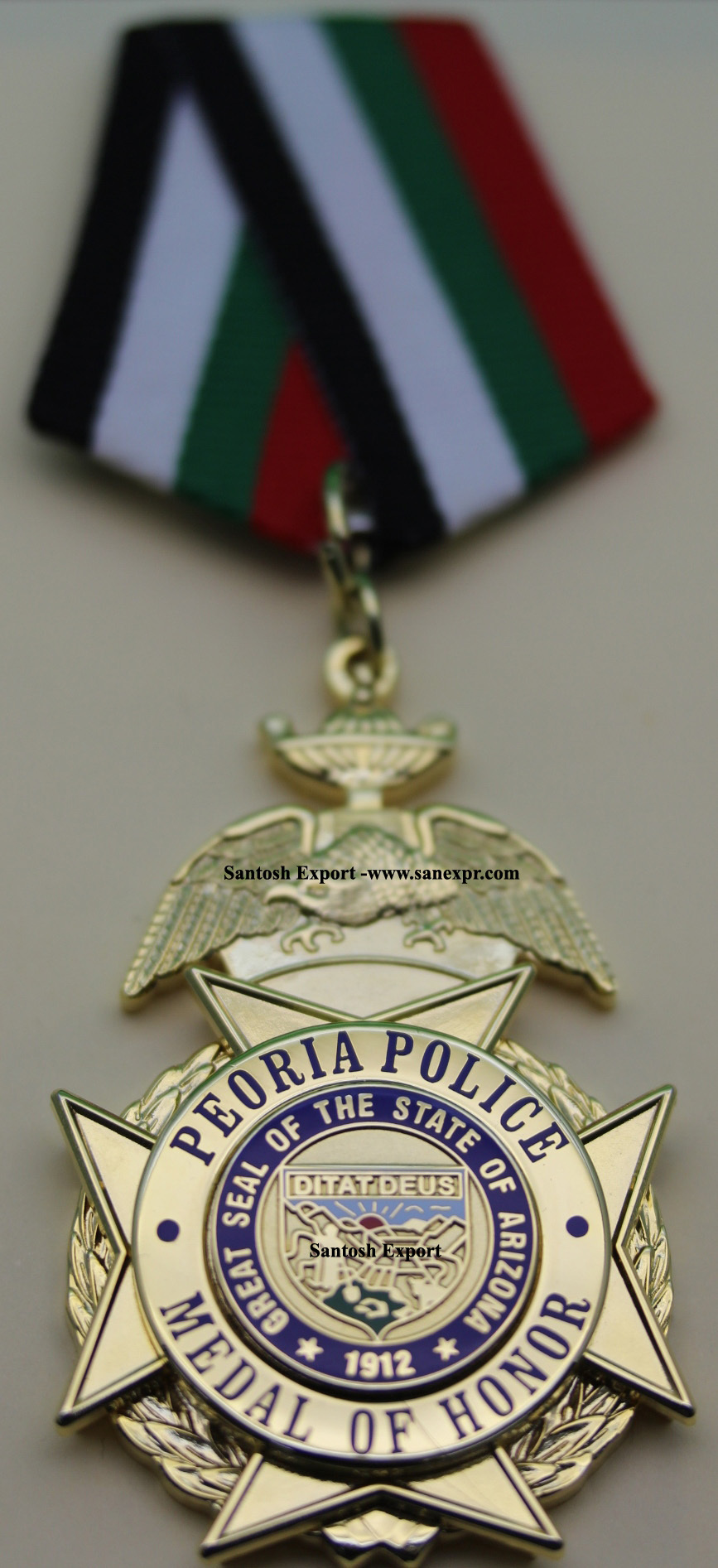 Police Badge - High Quality Brass & Copper, 20-45 Mm Custom Shape | 3d Die Struck, Gold Plating, Moq 200 Pieces, Oem & Odm Services