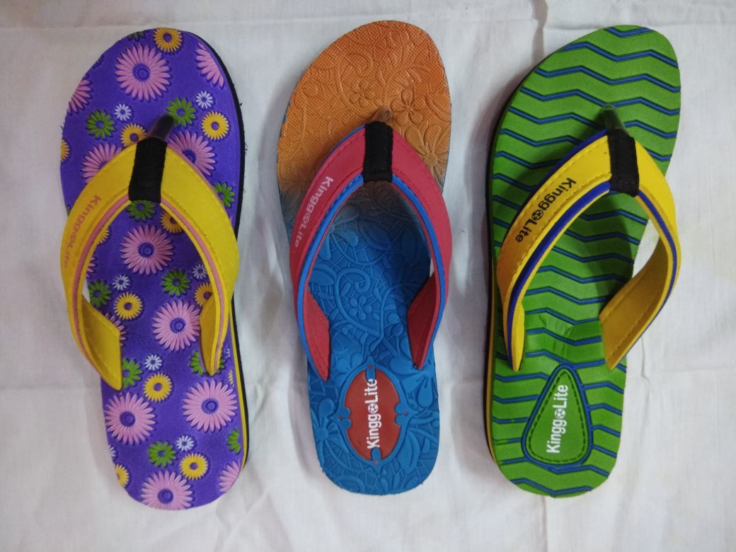 Ladies Slippers - Rubber Material, Various Sizes Available, Vibrant Colors, Flip Flop Style | Designed For Rainy, Spring, Summer, And Winter Wear