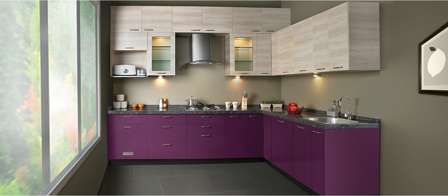 Modular Kitchen - Mild Steel & Pvc Construction | Modern & Classic Design, Marble Counter Top, Swing Door, Optimum Durability, Water Lines & Ventilation