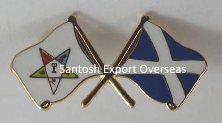 Flag Lapel Pins - Brass, 21x19 Mm | Exceptional Quality Solid Metal, Custom Design, Gold Plating, Available In Multiple Finishes