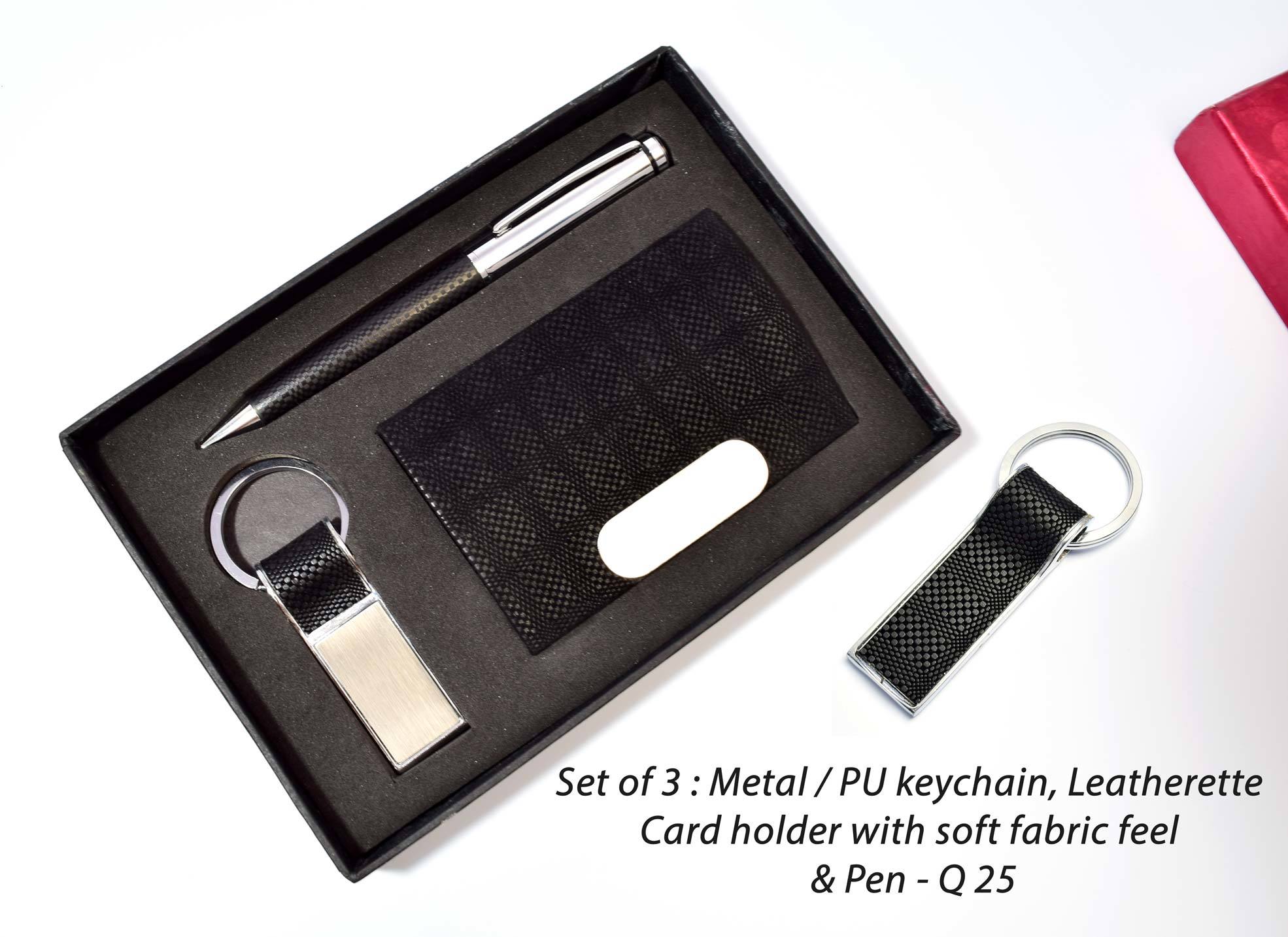 Leather Card Holder - 9.5x6.5x2 Cm, Brown Leather With Logo For Official Use