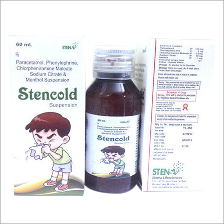 पैरासिटामोल फिनाइलफ्रीन स्टेंकोल्ड सस्पेंशन