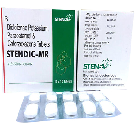 Diclofenac Potassium Paracetamol & Chlorzoxazone Tablet