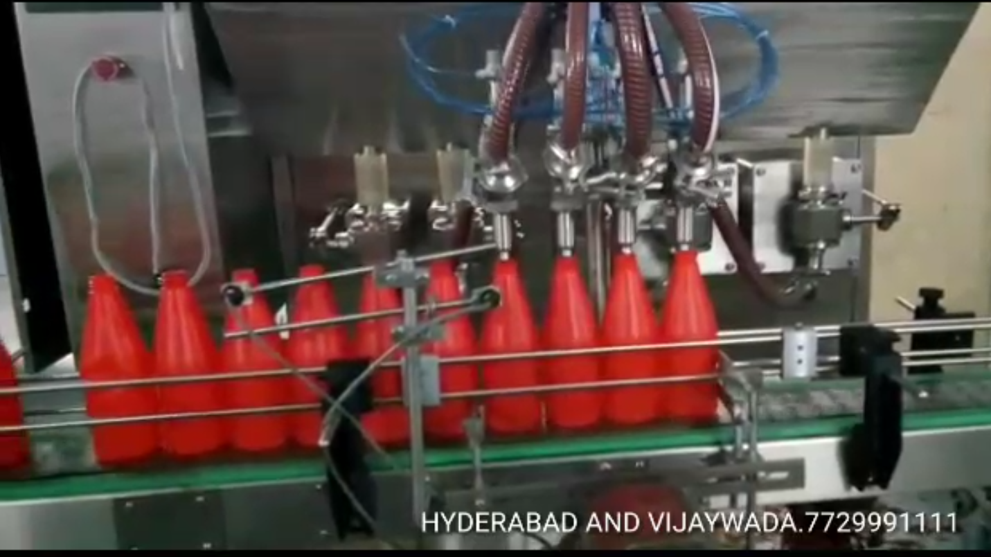 Automatic Sauce Bottle Filling Machine