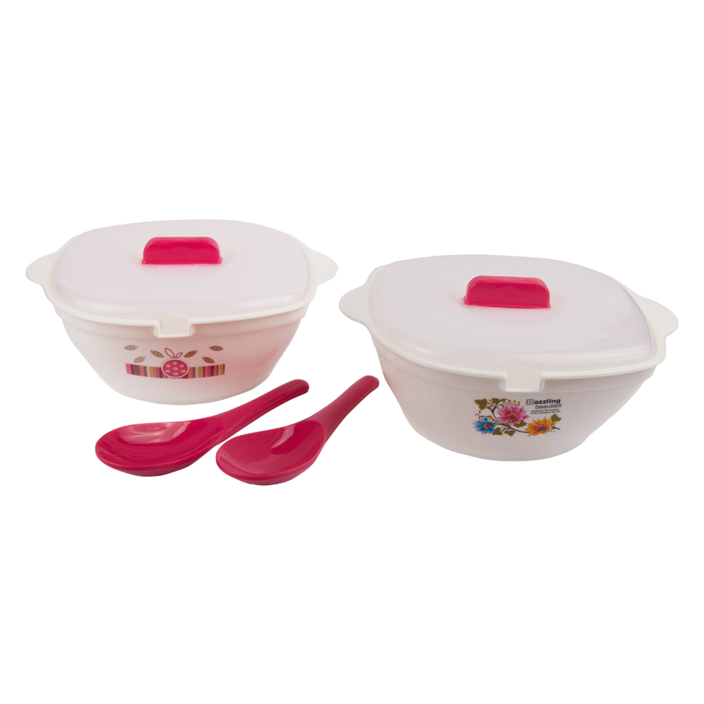 Plastic Serving Bowl Red