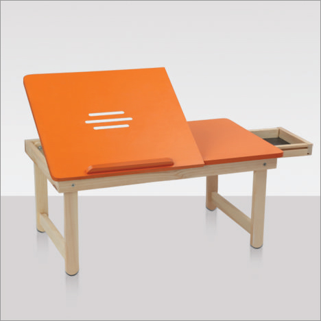 Wooden Laptop Table With Drawer