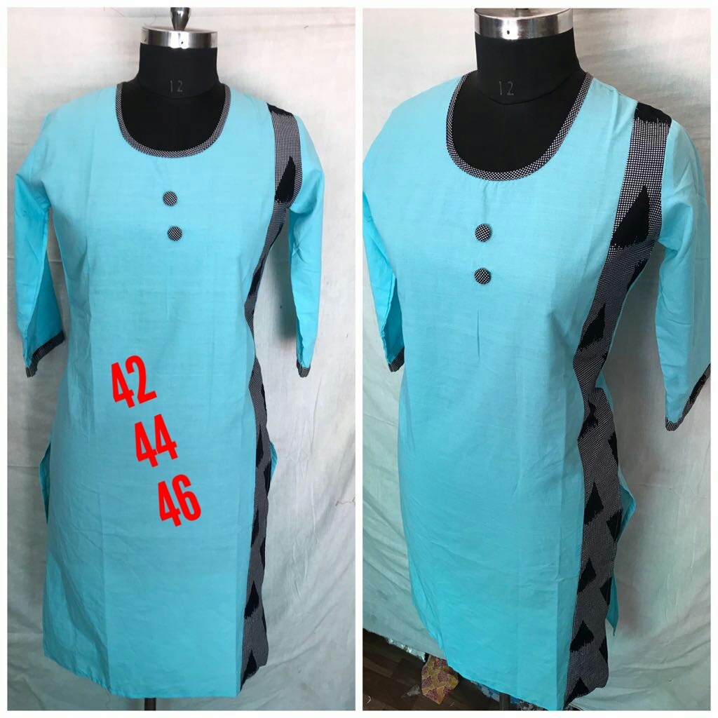 Cotton Kurti - Size 40/42/44/46, Multy Color, Long Sleeve, Daily Wear, Washable