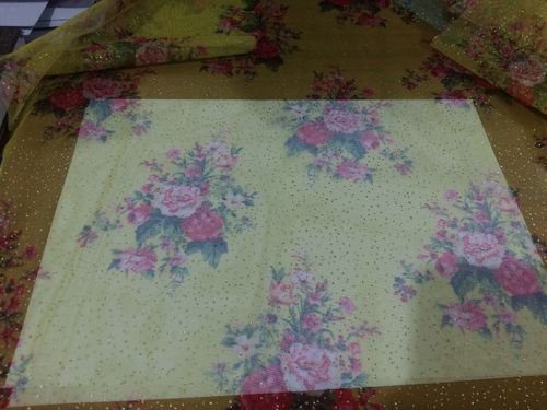 Digital Print Mesh Fabric - 54 Inch Width | Embroidered, Plain, Printed Patterns