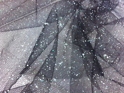ग्लिटर मेश फैब्रिक की चौड़ाई: 54 इंच (इन)