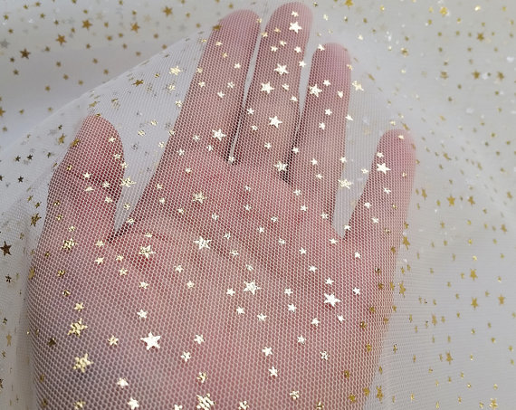 Glitter Mesh Fabric Width: 54 Inch (In)