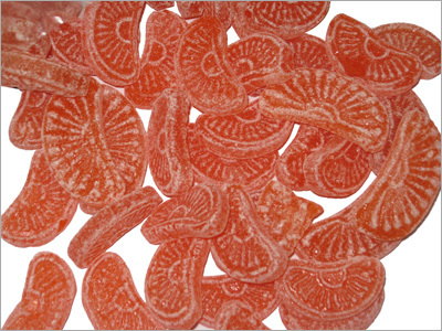 नारंगी स्वाद वाली कैंडी