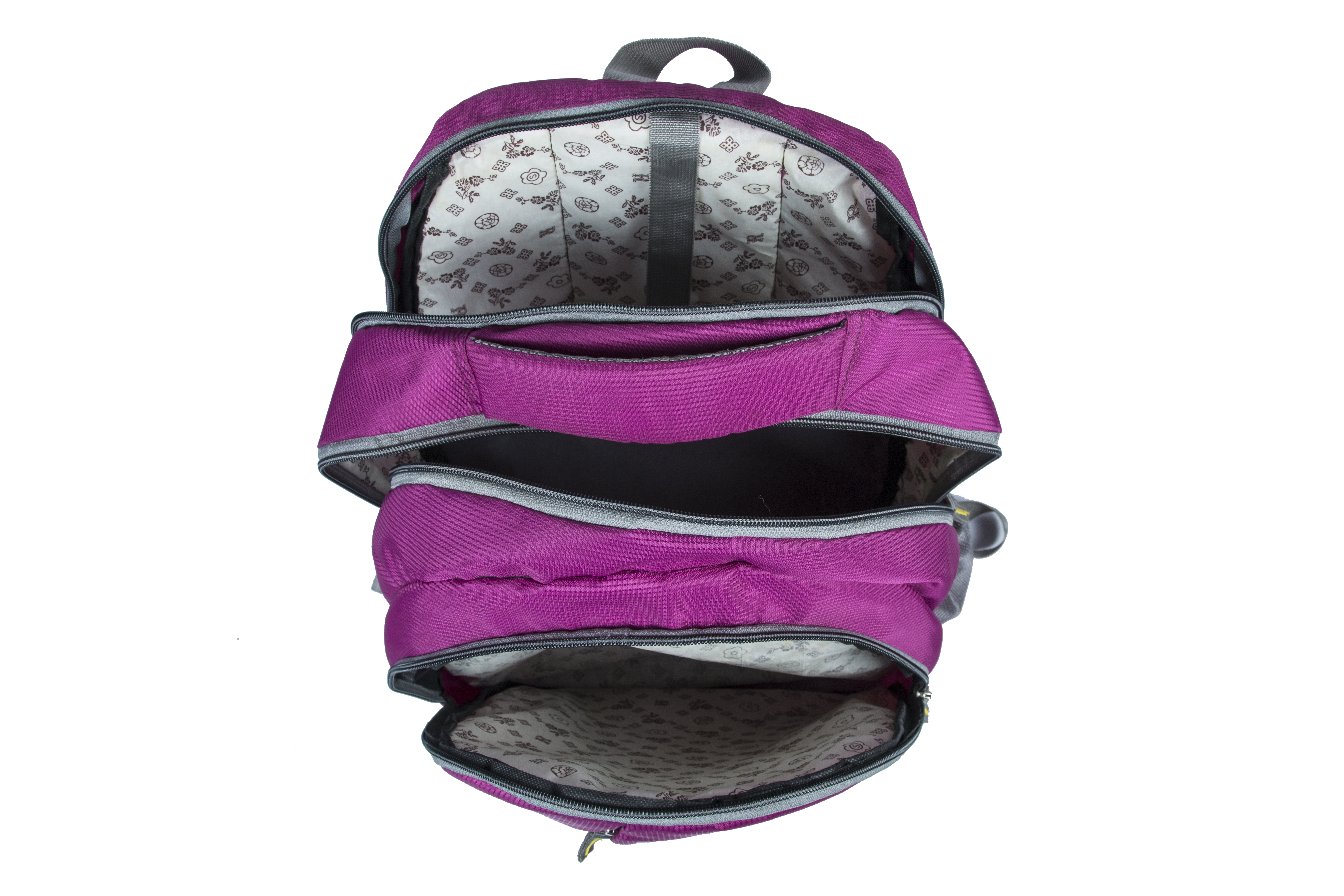Smart Laptop Backpacks - Rexin 18x12x6 Inches Purple | Durable, Spacious, Padded Straps, Zipper Compartments, Bottle Holder