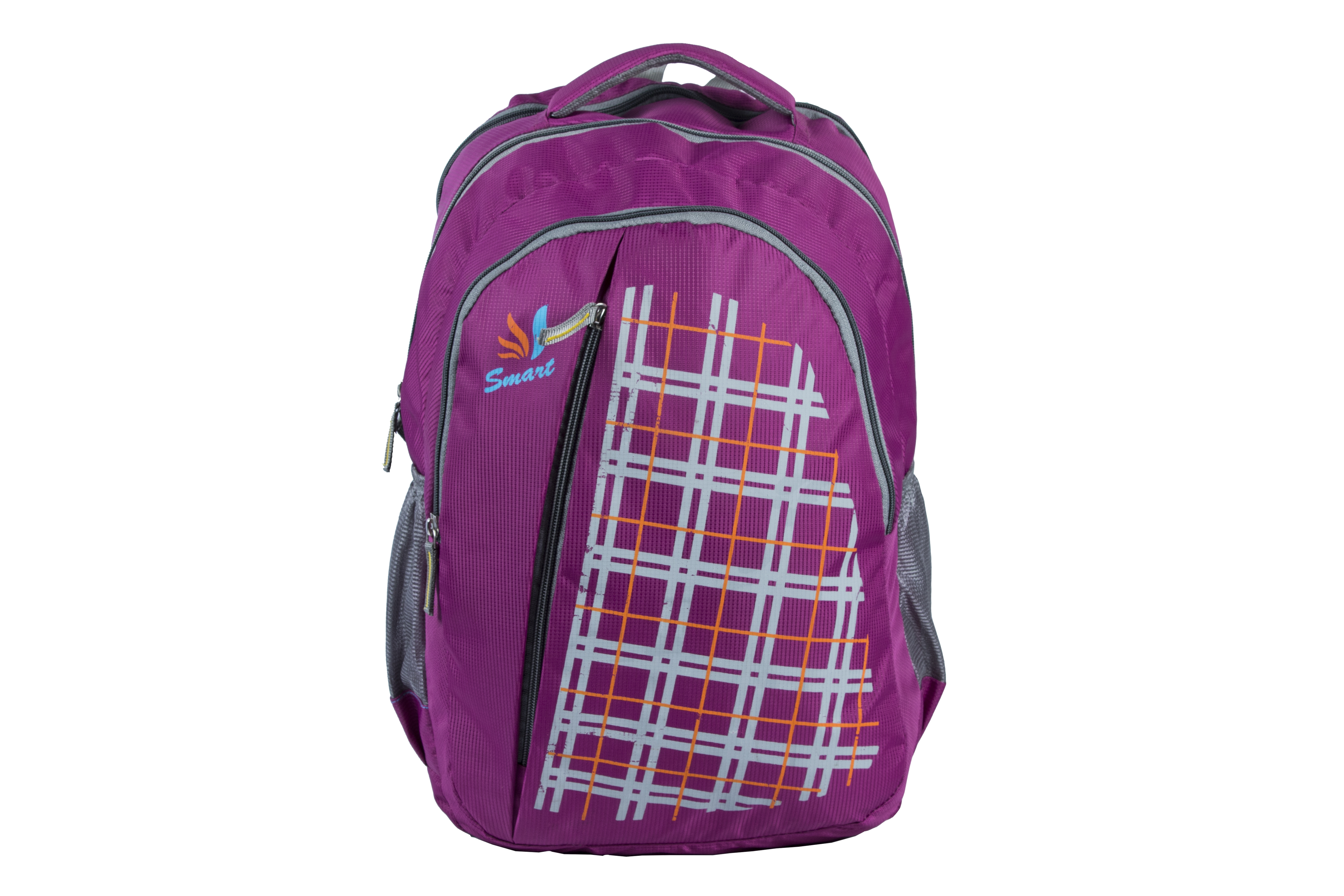 Smart Laptop Backpacks - Rexin 18x12x6 Inches Purple | Durable, Spacious, Padded Straps, Zipper Compartments, Bottle Holder