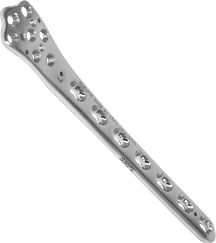 लॉकिंग सिस्टम प्लेट के साथ डिस्टल फीमर