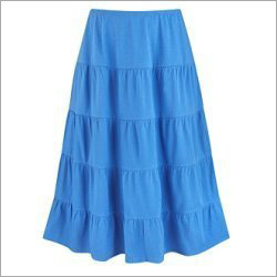 Designer Skirt - Cotton, All Standard Sizes | Traditional Ethnic Style, Quick Dry, Washable, Plain Pattern for Summer Elegance