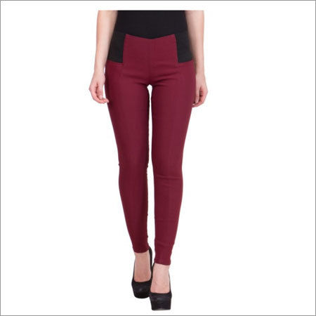 R4u Slim Fit Maroon Jegging For Women