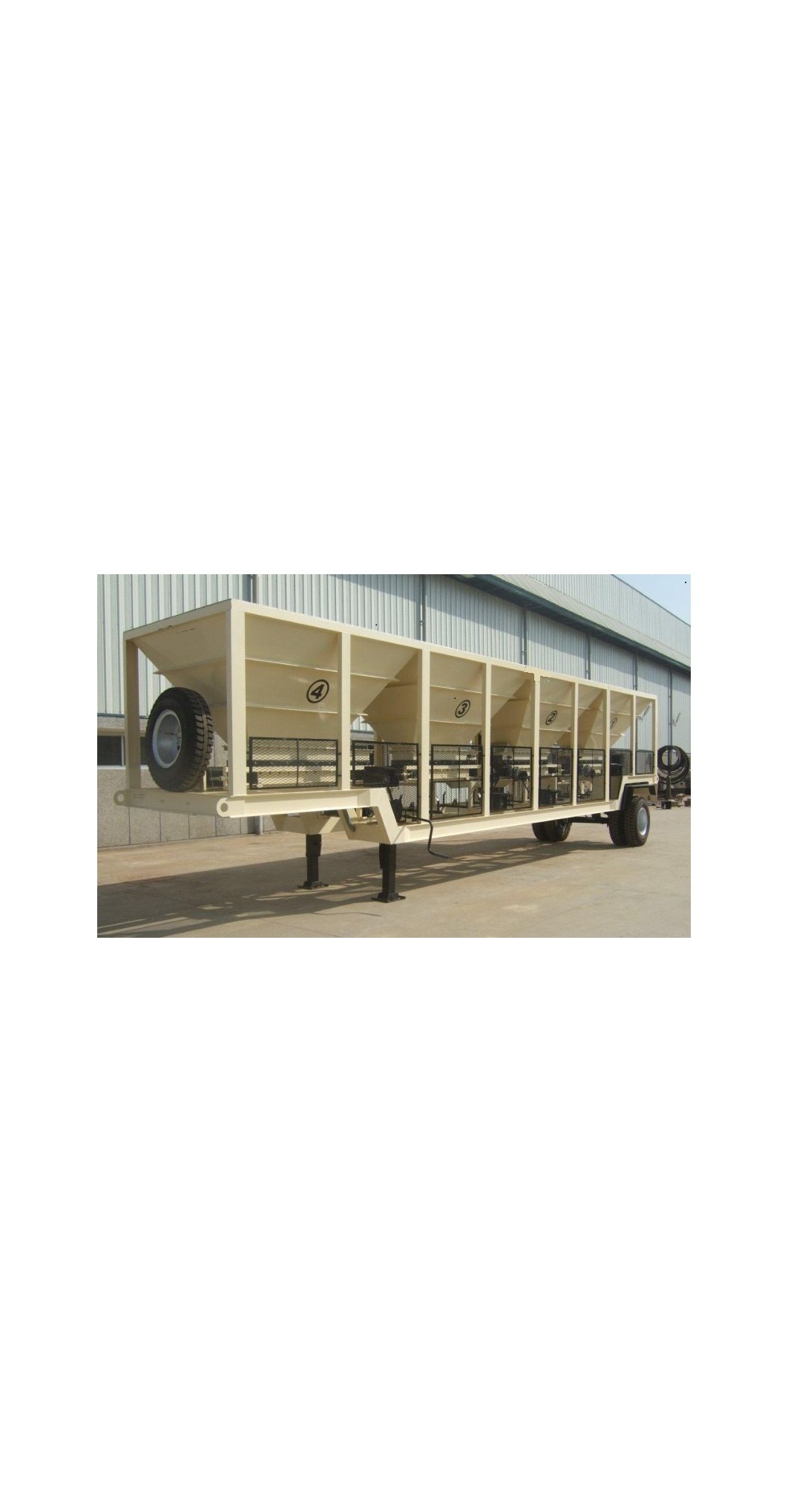 Four Bin Feeder - Steel, Customizable Dimensions | Consistent Flow, Durable Build, Mobile Design, Precise Feeding, Easy Setup, Electric Power