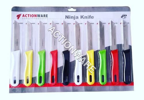 Ninja Knife - Stainless Steel, Small To Large, Red Blue Pink White | ABS Material, 1.5-3mm Thickness, Versatile Knife Set
