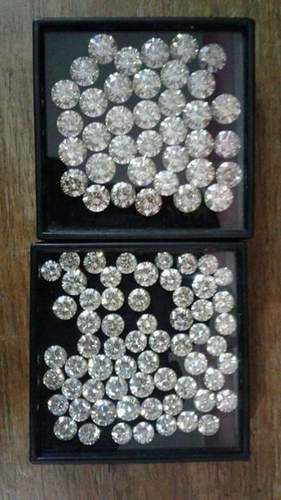White Moissanite Diamond - 3mm Bright White AAA Gemstone | Colourless Synthetic Stone, 1g Weight