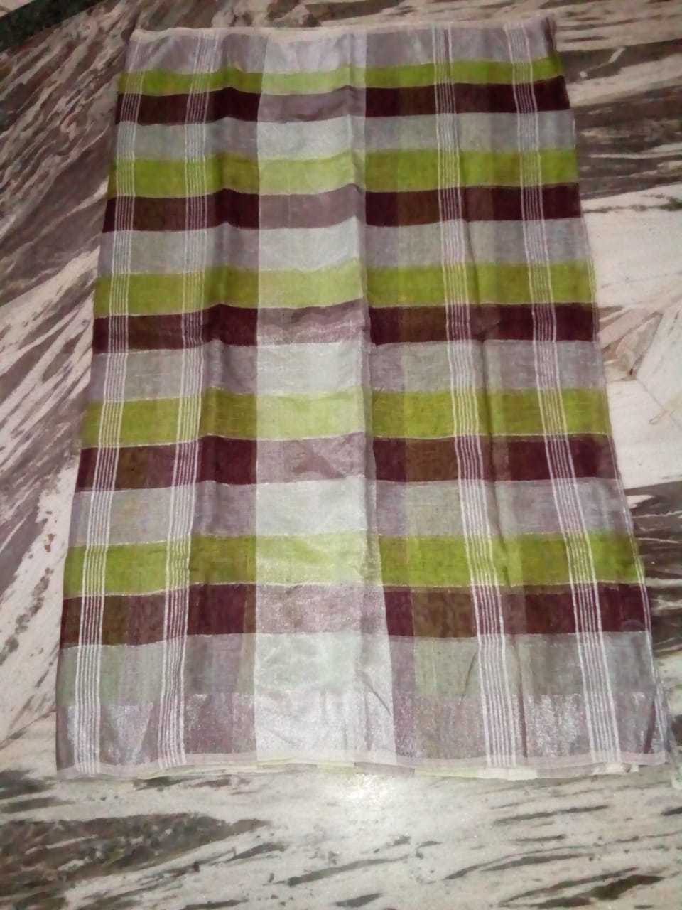 Soft Linen Saree - Handwoven Woven Fabric, All Color Variations | 1 Year Warranty