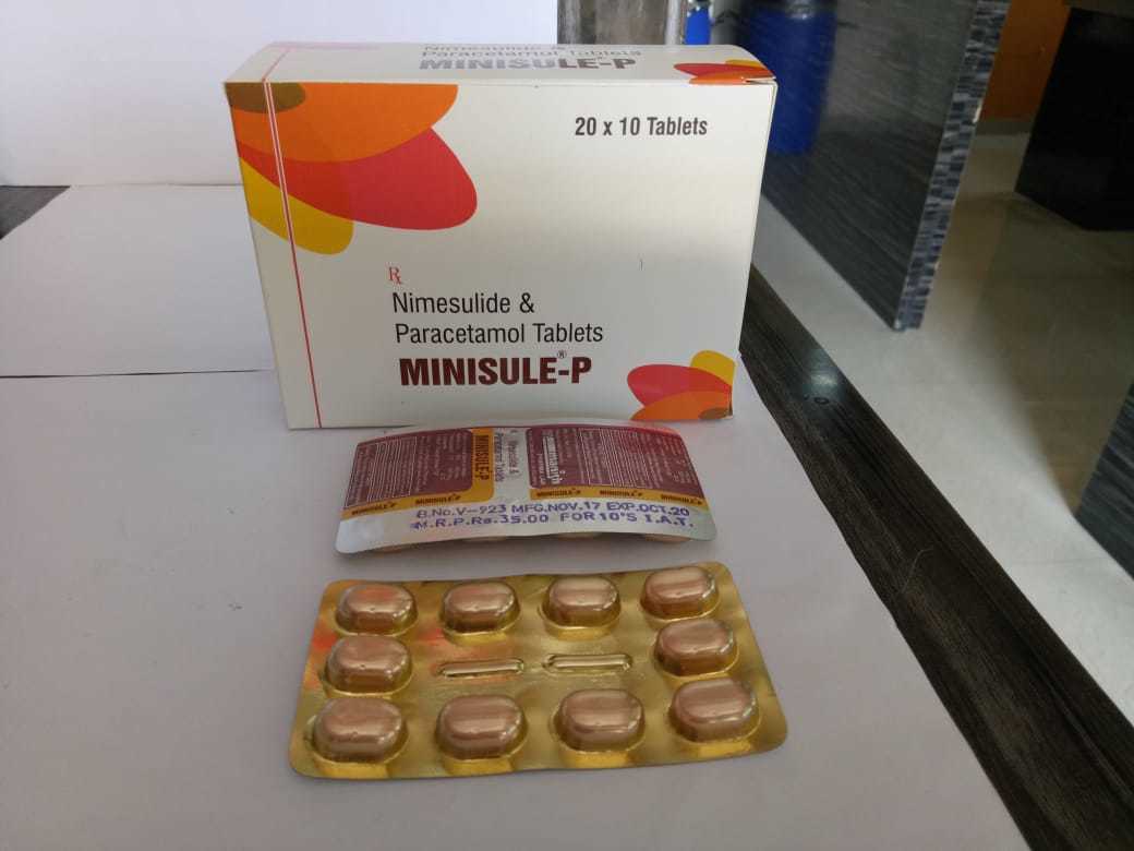 "Nimesulide 100 Mg + Paracetamol 325 Mg Tab. Golden Col Pvc "