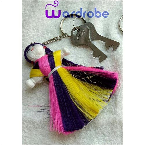 जूट की चाबी की अंगूठी