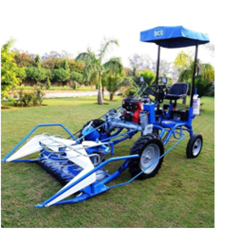 Bcs Reaper-binder - 10 Hp Lombardini Diesel Engine, 1 Acre Per Hour Output | Gear Drive, Electric Start, Adjustable Cutting Height