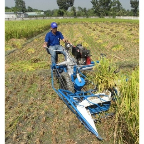 Bcs Reaper-binder - 10 Hp Lombardini Diesel Engine, 1 Acre Per Hour Output | Gear Drive, Electric Start, Adjustable Cutting Height